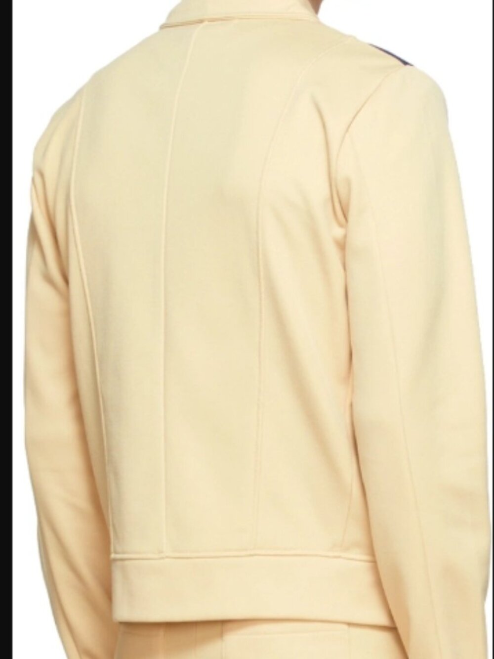Martin Asbjørn Adam Zip Jacket Cream & Navy Track Jacket Size L | Never Worn | - Picture 8 of 9